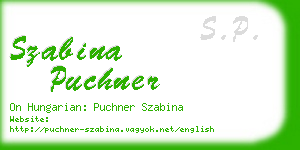 szabina puchner business card